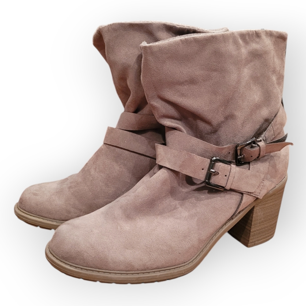 A New Day Womens Size 10 Slip On Ankle Booties With Heel